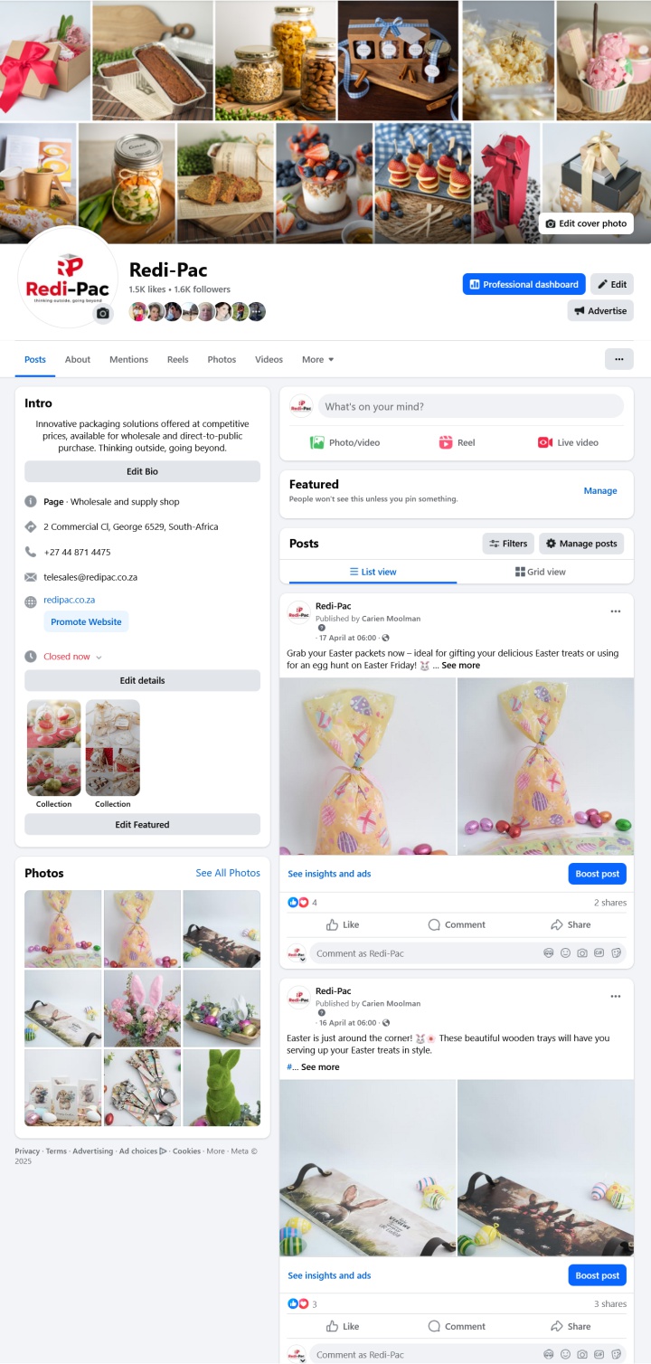 Redipac Facebook Page