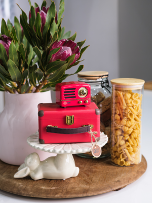 Muzen red and case